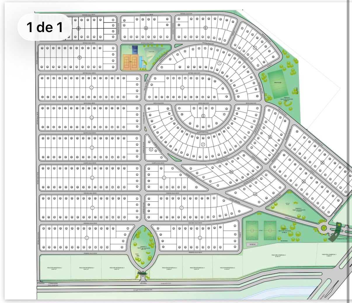 Plano del loteo